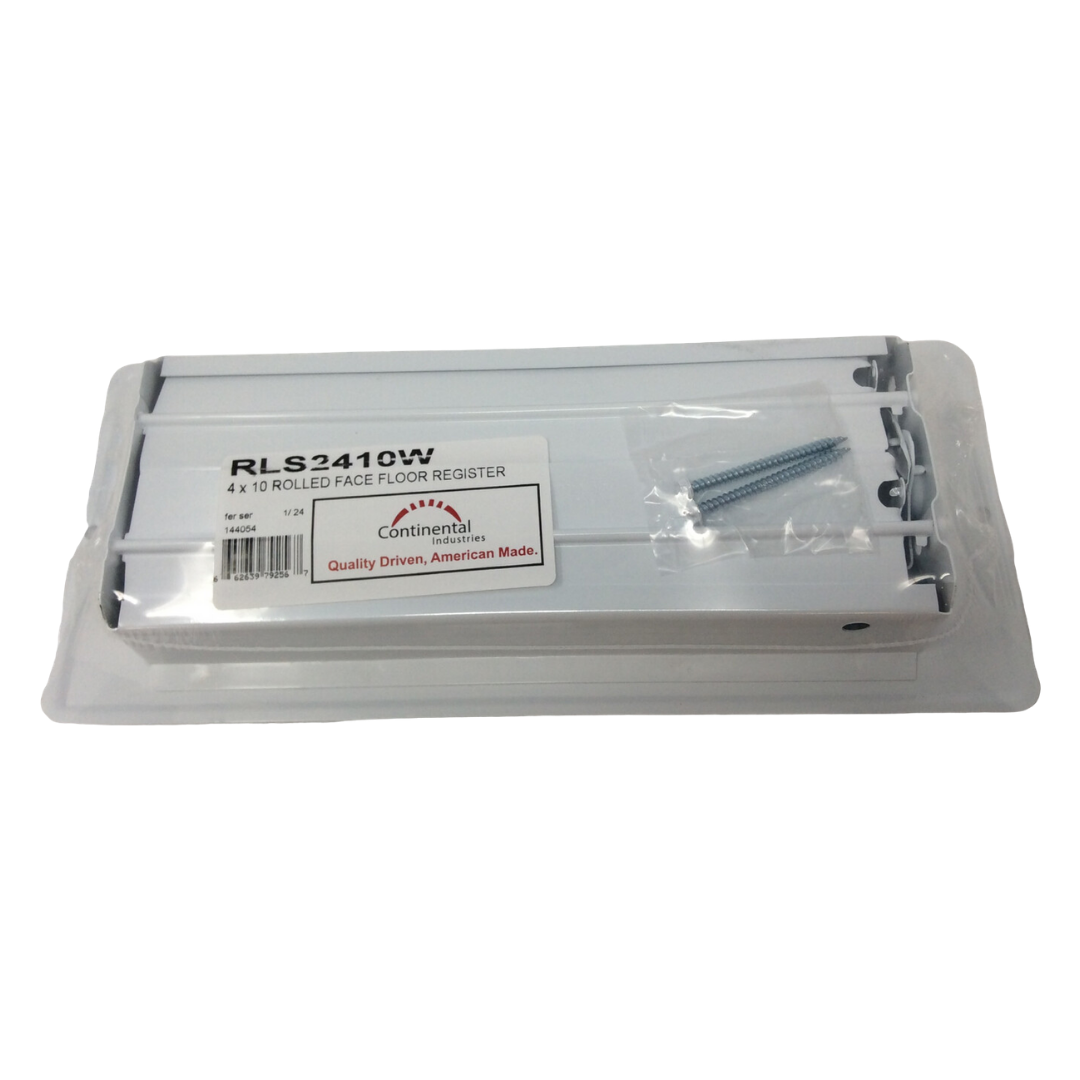 Superior Manufactured Home Parts & Supply 4_X10_WhiteRolledFaceFloorVent_Register_1