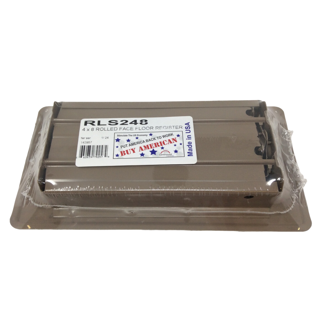 Superior Manufactured Home Parts & Supply 4_X8_BrownRolledFaceFloorVent_Register_1