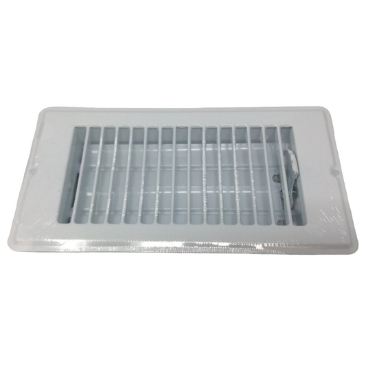 Superior Manufactured Home Parts & Supply 4_X8_WhiteRolledFaceFloorVent_Register