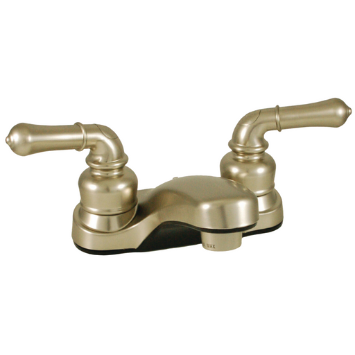 Brass Chrome Polished Lavatory Low-Arc Faucet with Teapot Handles
