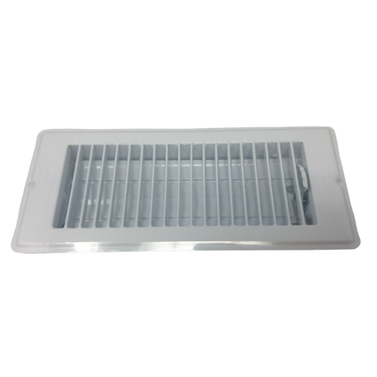 Superior Manufactured Home Parts & Supply 4_X10_WhiteRolledFaceFloorVent_Register
