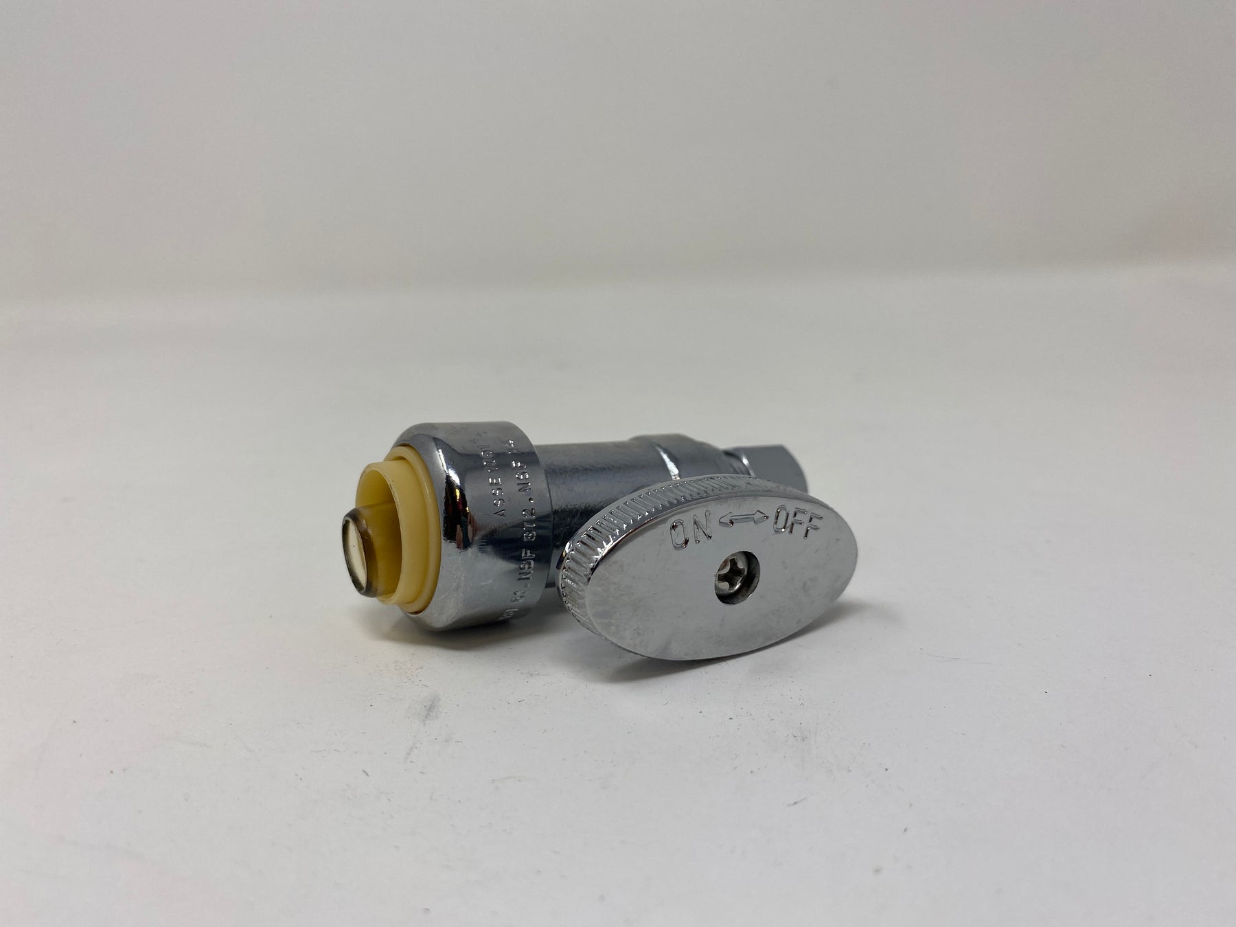 1/2” pushfit -Chrome plated 1/4 turn valve